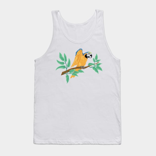 Parrot on a Branch Tank Top by SWON Design